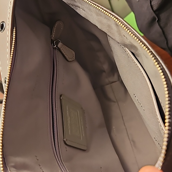 Coach Grey Leather Crossbody Bag - Picture 5 of 9